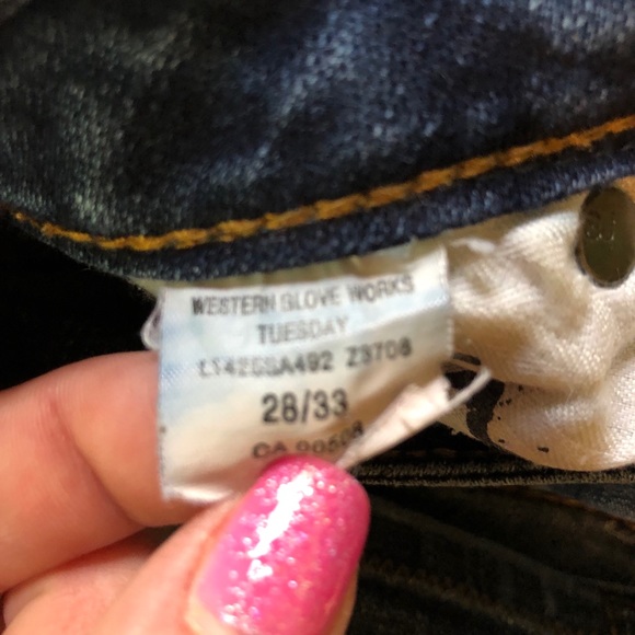 Silver Jeans co. Boot cut dark denim size 28/33 - Picture 3 of 4